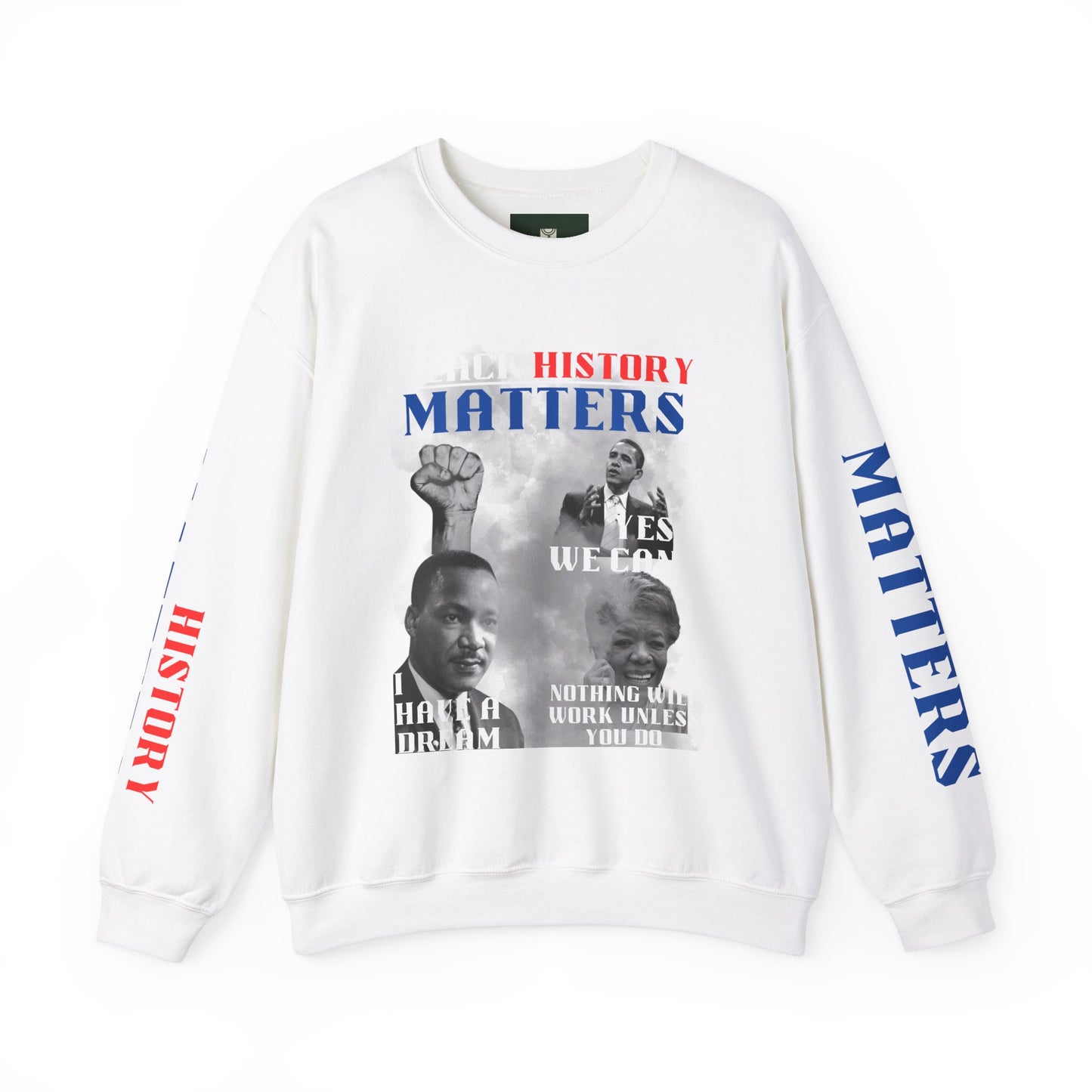 "Black History Matters" Crewneck Sweatshirt - Black Pride and Excellence