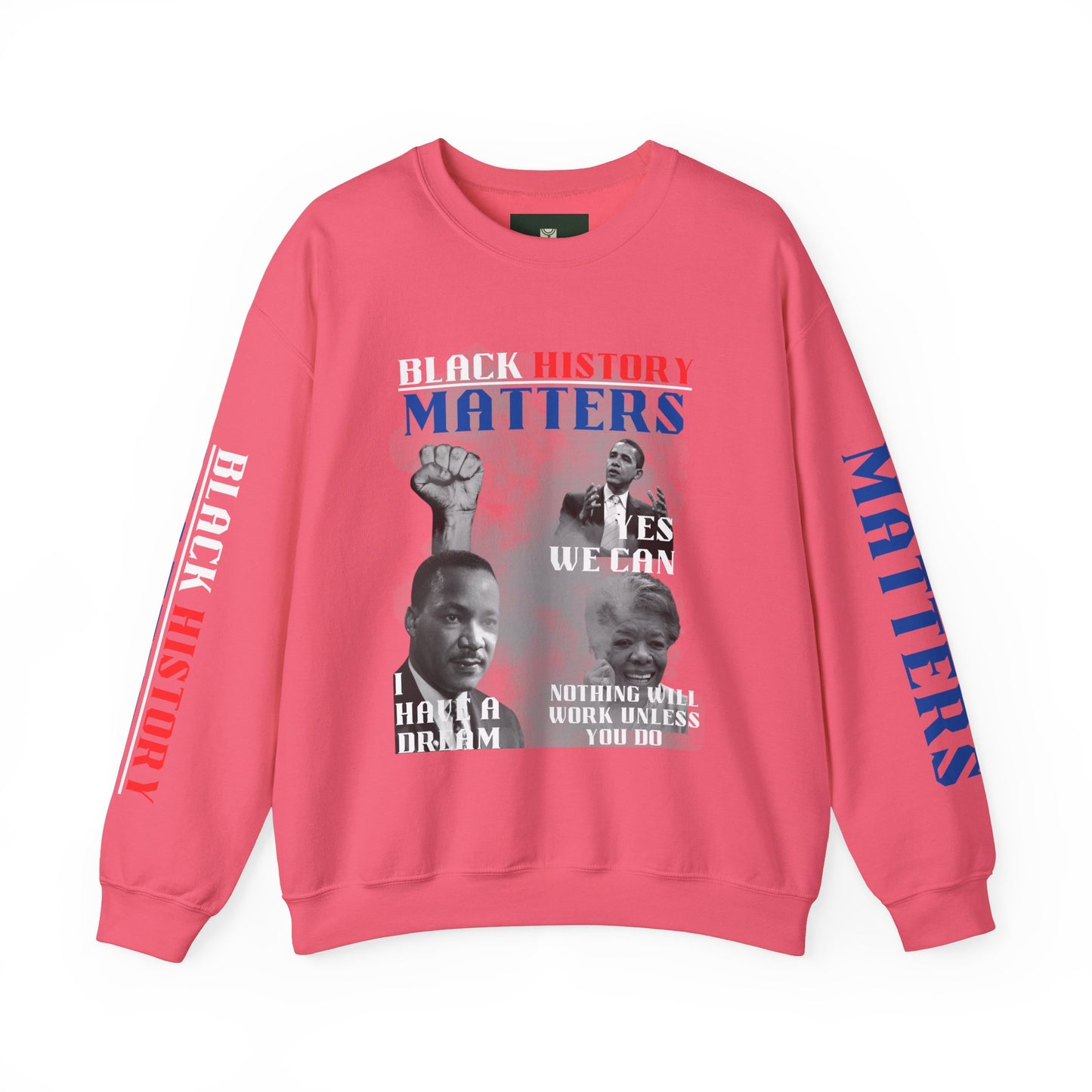 "Black History Matters" Crewneck Sweatshirt - Black Pride and Excellence