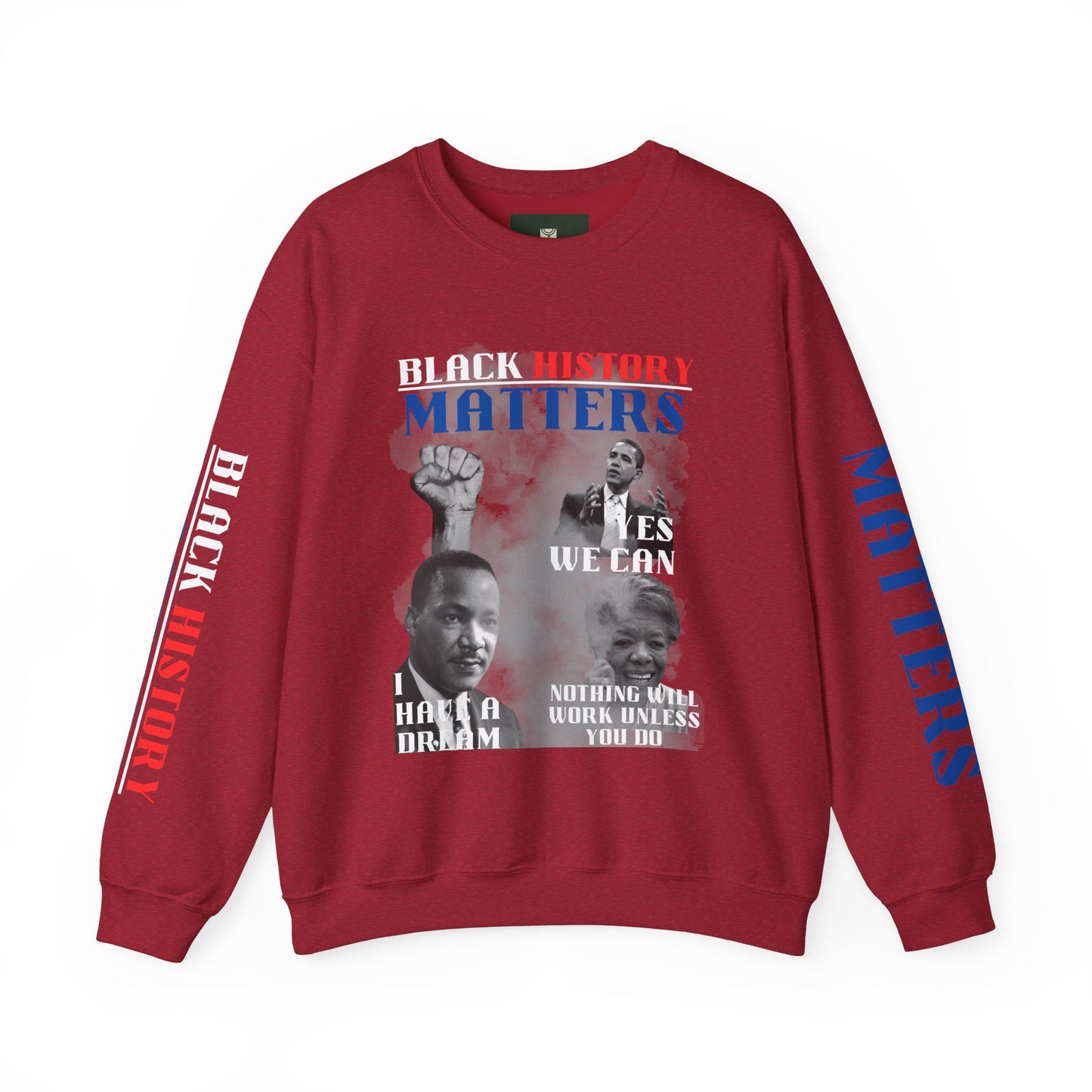 "Black History Matters" Crewneck Sweatshirt - Black Pride and Excellence