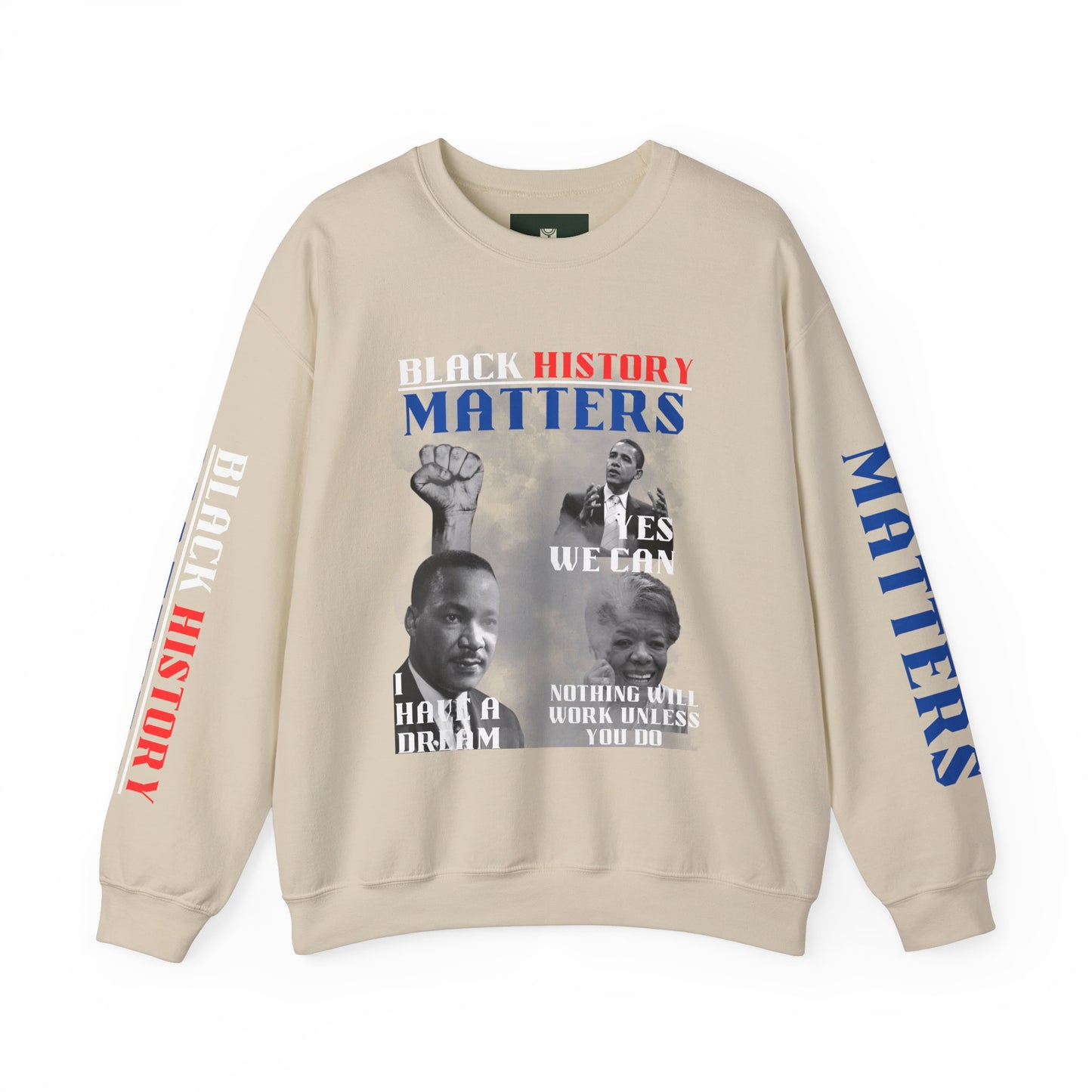 "Black History Matters" Crewneck Sweatshirt - Black Pride and Excellence