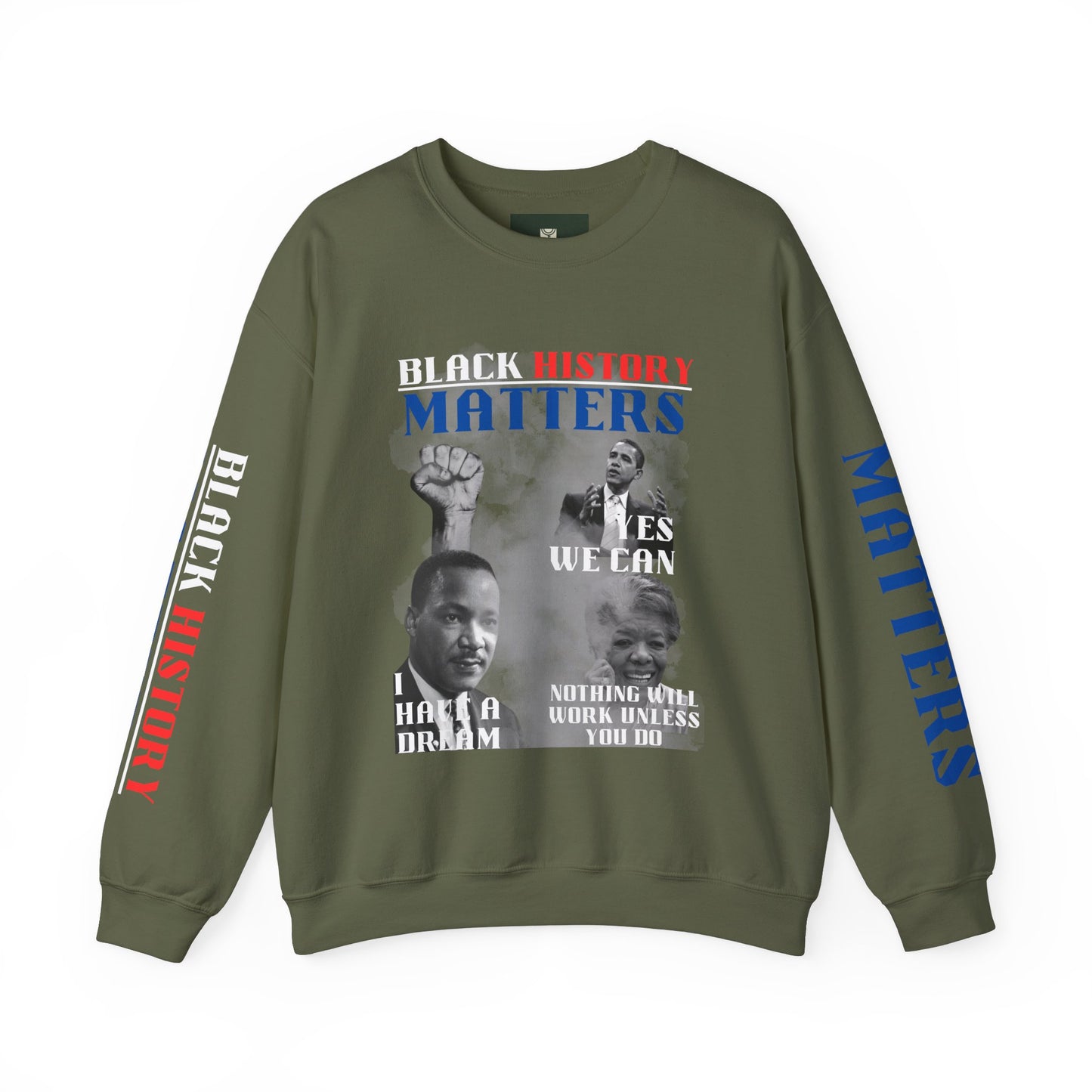 "Black History Matters" Crewneck Sweatshirt - Black Pride and Excellence