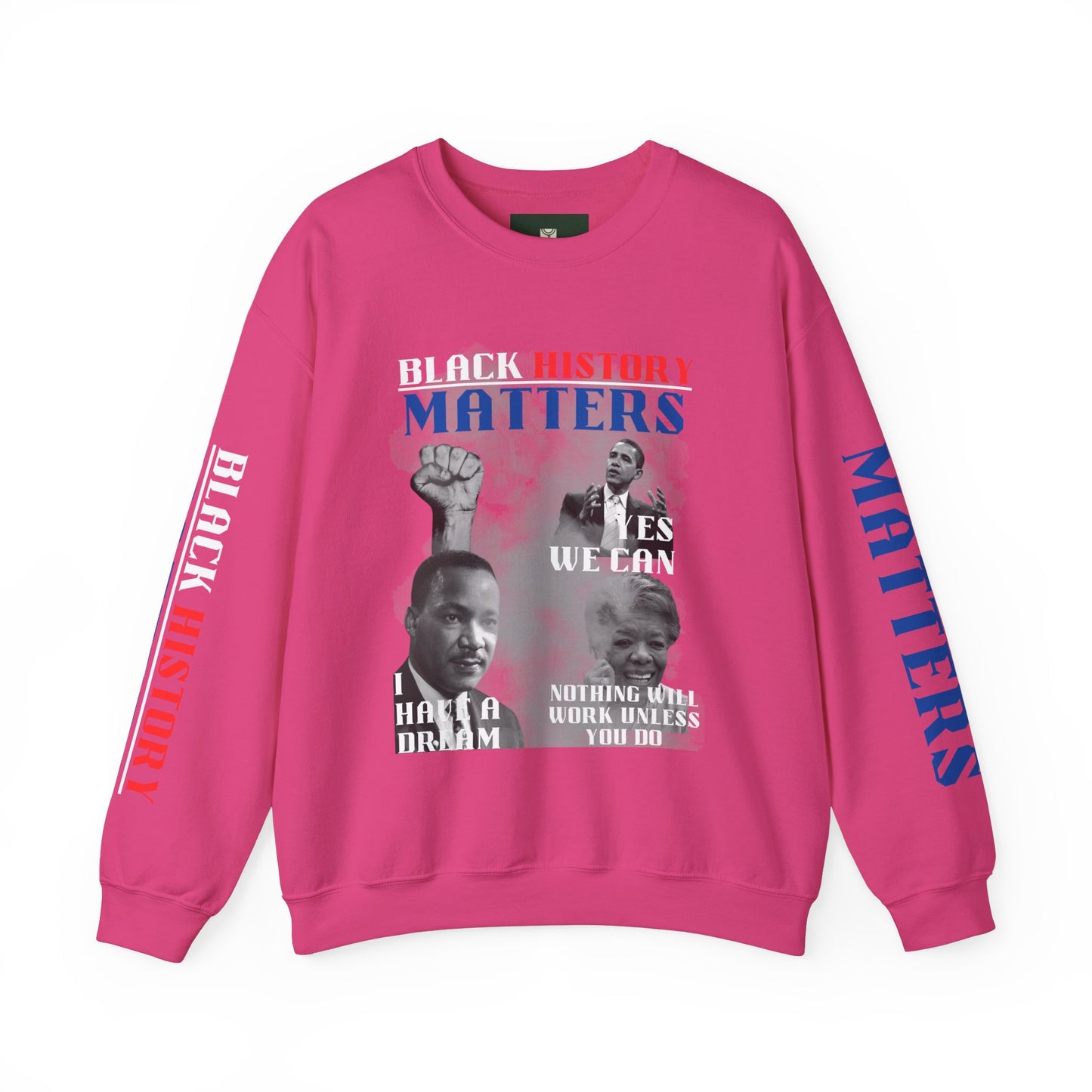 "Black History Matters" Crewneck Sweatshirt - Black Pride and Excellence