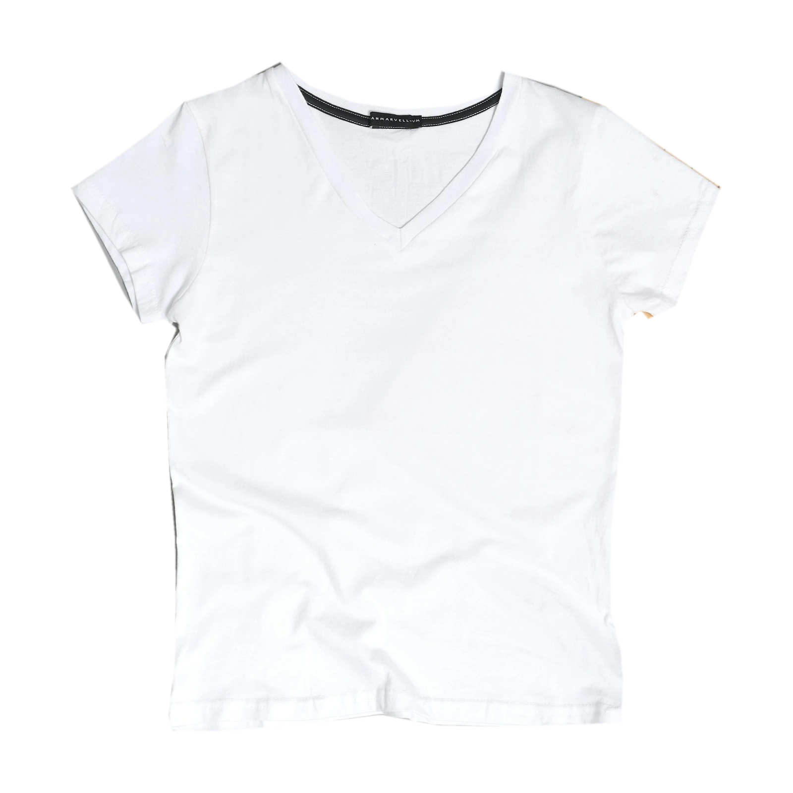 Blank white cotton T-shirt for designing your apparel