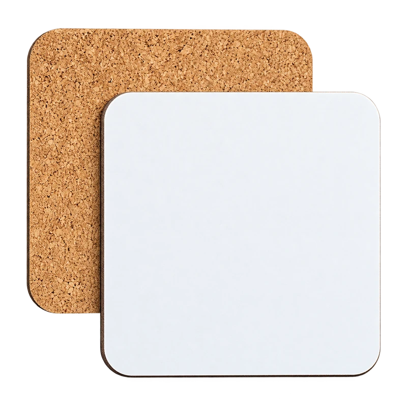Hardboard Coaster — representative mockup